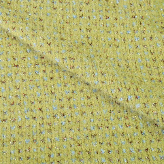 Knitted rabbit with metallic V-3 олива, фото 2