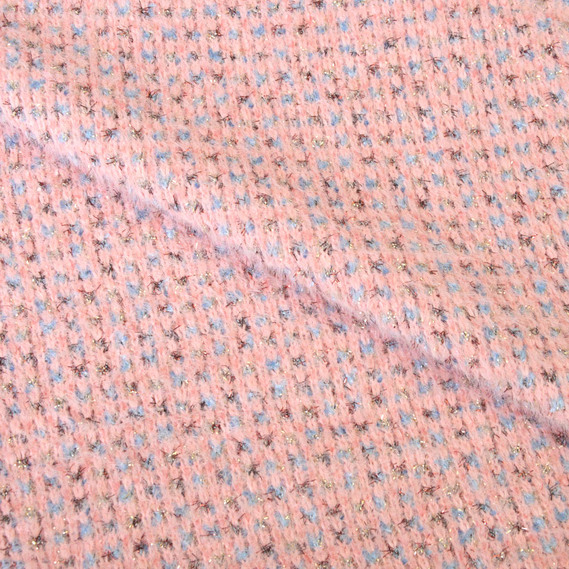 Трикотаж Кролик с металликом V-2 пудра, фото 2 Трикотаж Кролик с металликом V-2 пудра, фото 2