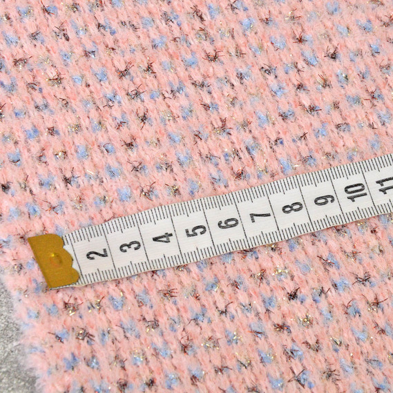 Трикотаж Кролик с металликом V-2 пудра, фото 3 Трикотаж Кролик с металликом V-2 пудра, фото 3