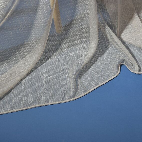 Тюль мешковина однотонный Тетрис V-104 темний беж, фото 1