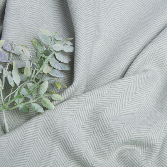 Ткань трикотаж Твид пл.321 г/кв.м V-1/3 м`ята, фото 3