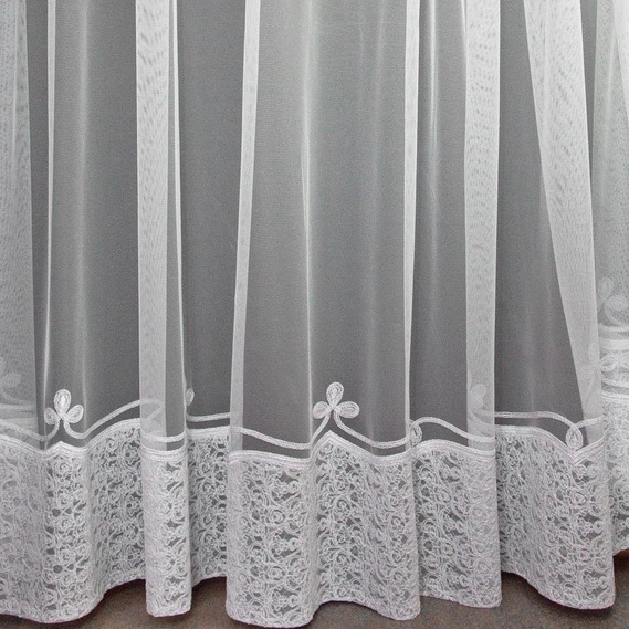 Тюль фатин з вишивкою Александрія біла, фото 1 Тюль фатин з вишивкою Александрія біла, фото 1