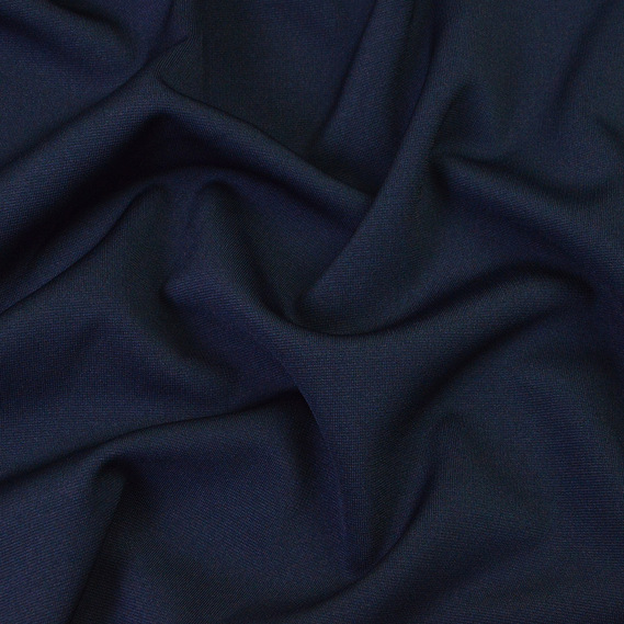 Ткань трикотаж Malisa пл 342 гр/м2 V-4 т/синій, фото 2