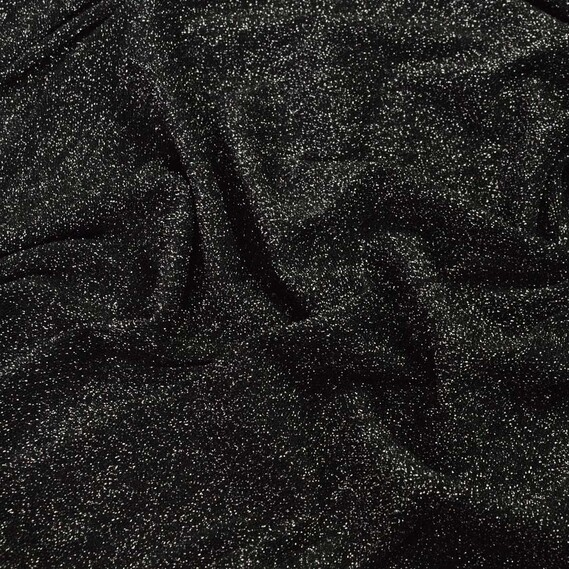 Трикотаж Мико металлик чорний, фото 1