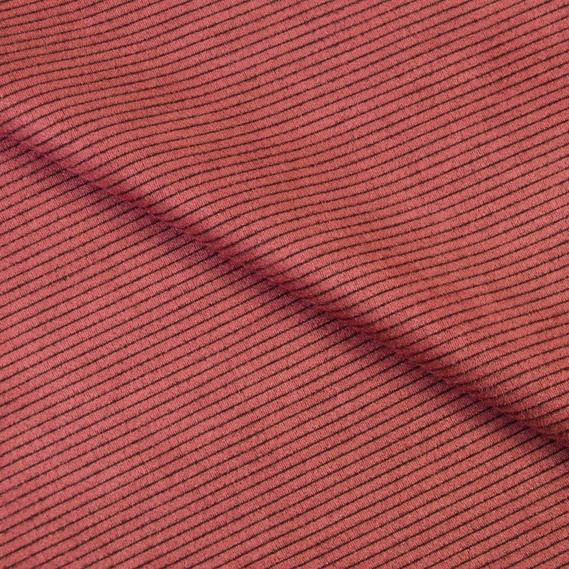 Трикотаж-замша Смужка марсала, Смуга, фото 1