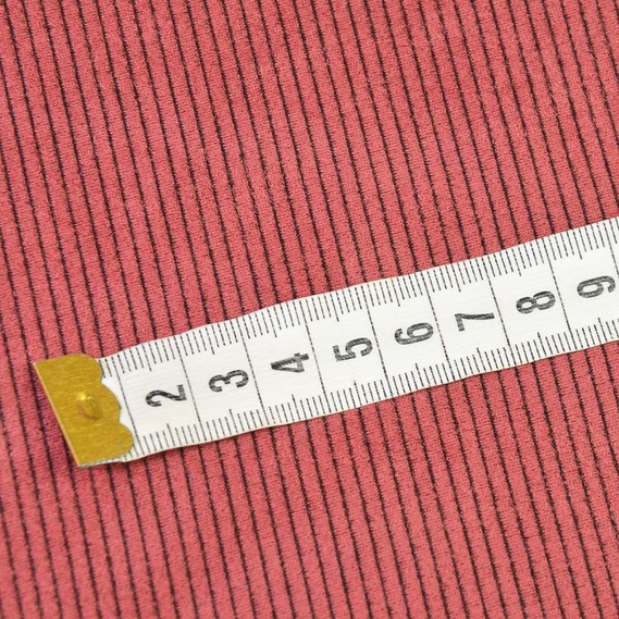 Трикотаж-замша Смужка марсала, Смуга, фото 3