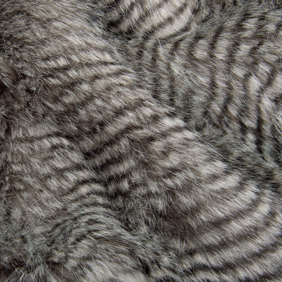 Artificial Fur Fabric, 610 g/m², 150 cm width for coats, vests, bedspreads, and decorative use сіре, фото 4