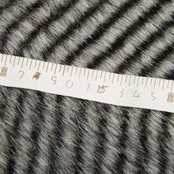Artificial Fur Fabric, 610 g/m², 150 cm width for coats, vests, bedspreads, and decorative use сіре, фото 6