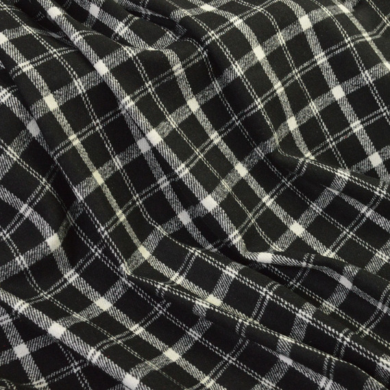 Тканина пальтова Клітина чорна, У клітинку, фото 1