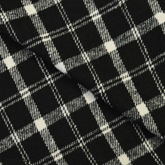 Тканина пальтова Клітина чорна, У клітинку, фото 2