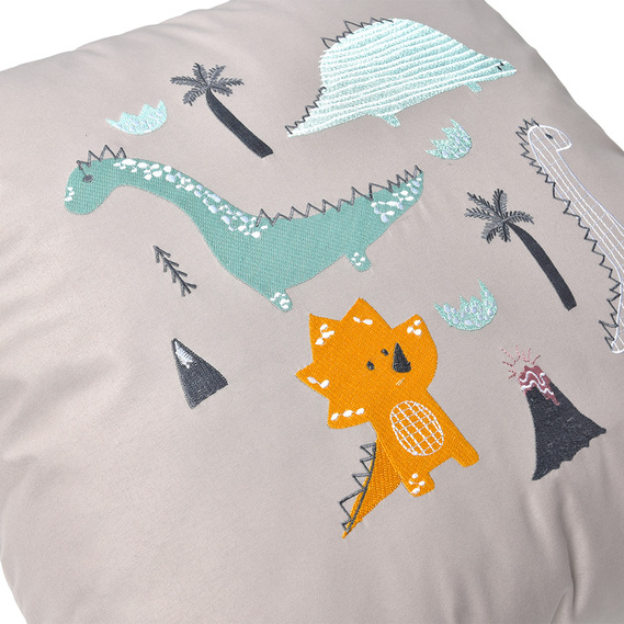 Decorative pillow Dino ТM PAPAELLA 50х50 cm св.сірий, фото 4 Decorative pillow Dino ТM PAPAELLA 50х50 cm св.сірий, фото 4