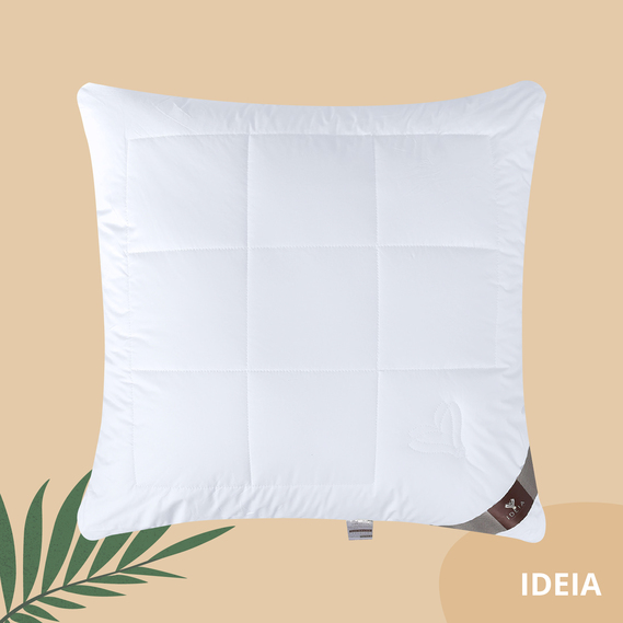 Подушка Air Dream Premium 70х70 см IDEIA два чехла на молнии, антиаллергенная, хлопок, натруальный чехол біла, фото 10