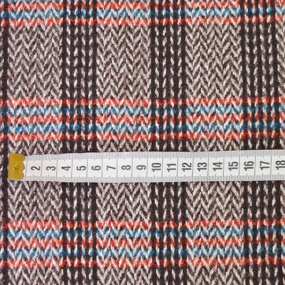 Тканина пальтова Ялинка смуги шоколад, фото 3 Тканина пальтова Ялинка смуги шоколад, фото 3