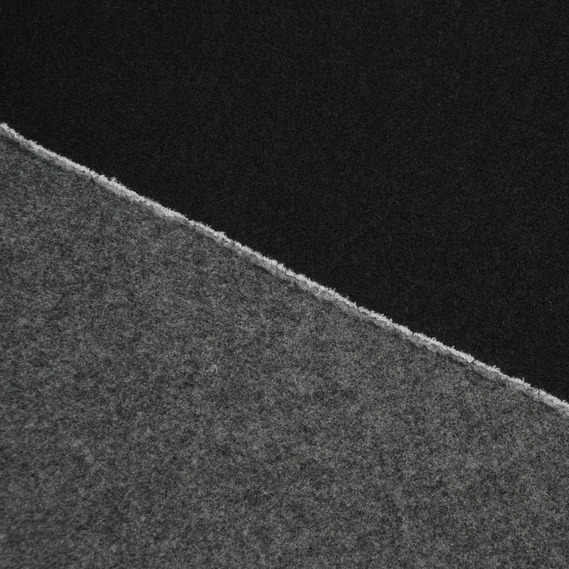 Тканина пальтова Буклє Маріса чорно/сіра, фото 2