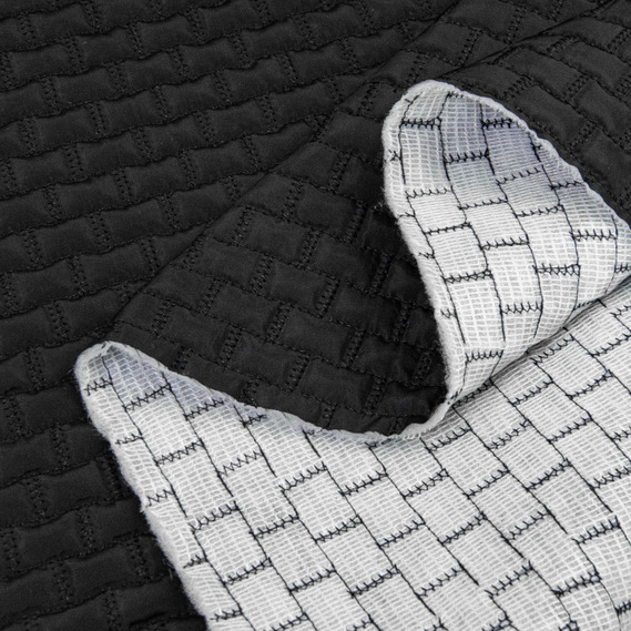 Плащевая стеганая Флоренция чорна, фото 1