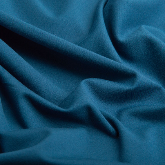 Тканина трикотаж Прага 440grm бірюзово/синій, фото 2