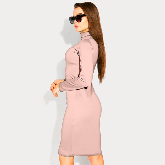 Тканина трикотаж Прага, трикотажна тканина, щільна віскозна тканина, 525 гр/м2 беж/пудровий, фото 3