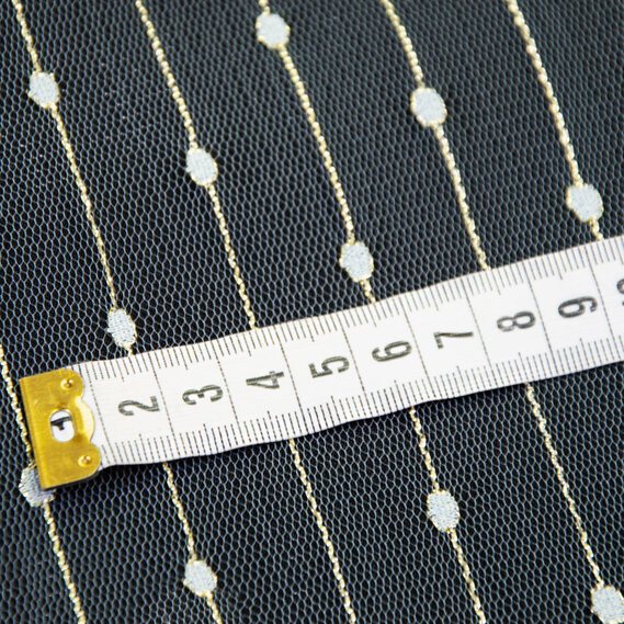 Тканина сітка Візерунок  ланцюжок ментол, фото 2