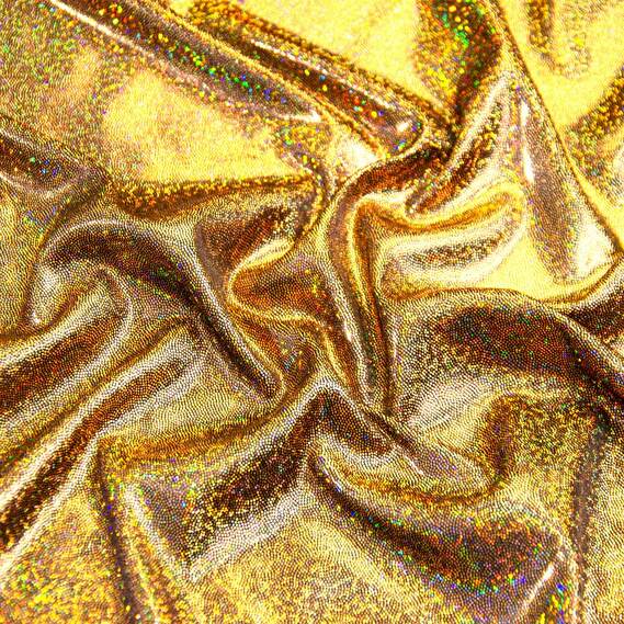 Трикотаж нейлон ЛАЗЕР т/золото, фото 1