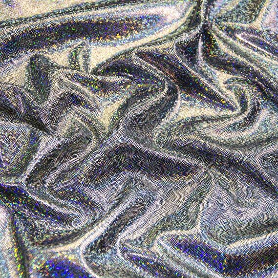 Трикотаж нейлон ЛАЗЕР чорний, фото 1