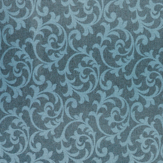 Тканина портьєрна жакардова Gate 01 вензель V-C4301 бірюза, фото 4