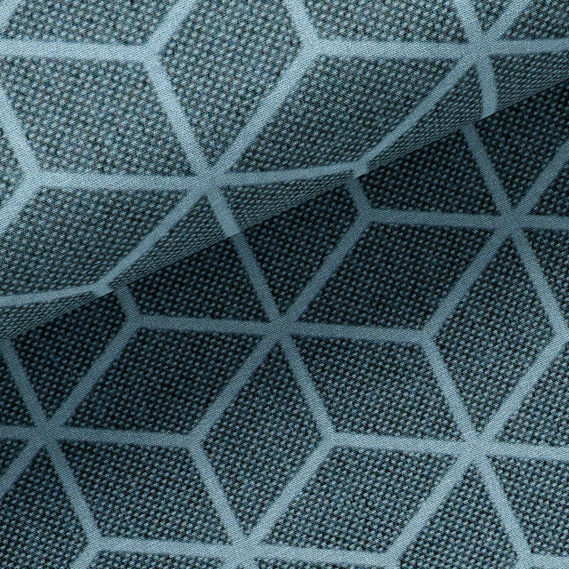 Тканина портьєрна жакардова Gate Графіка V-C4301 бірюза, фото 3