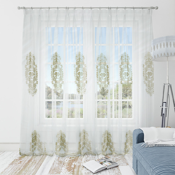 Тюль сетка с вышивкой Далила V-vizon, фото 2 Тюль сетка с вышивкой Далила V-vizon, фото 2