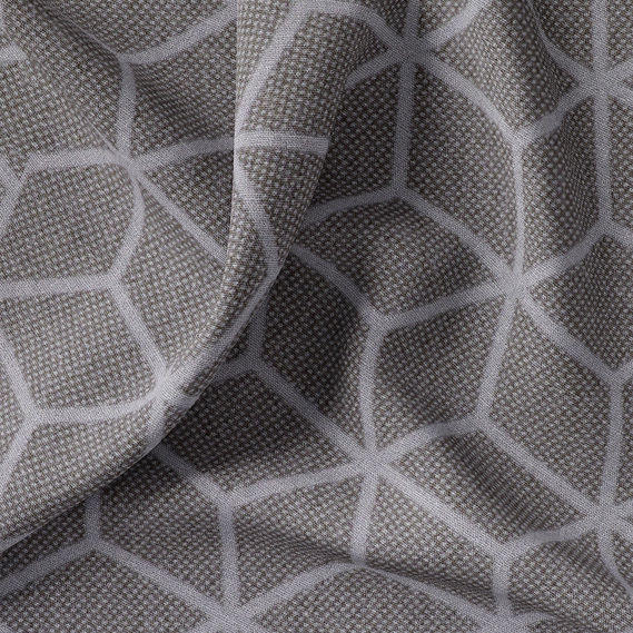 Тканина портьєрна жакардова Gate Графіка V-C4319 сіра, фото 1