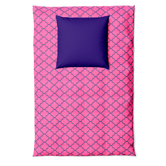 Тканина бязь ранфорс для постільної білизни 2,4 м V-G1640/19 кахель малина, фото 3