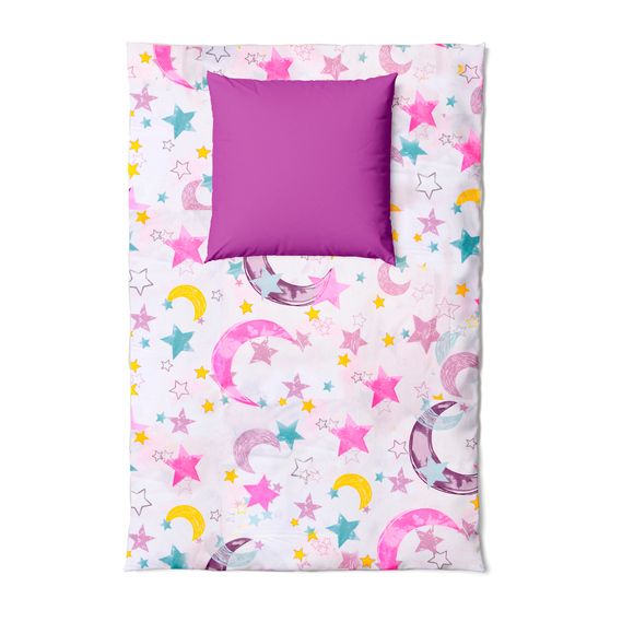 Calico fabric 2.4 Selonya V-9.23329/6 луна рож/сіра, фото 3