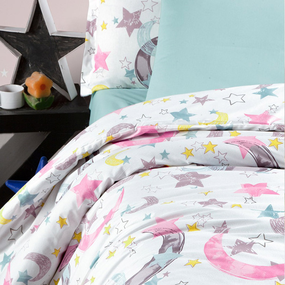 Calico fabric 2.4 Selonya V-9.23329/6 луна рож/сіра, фото 5