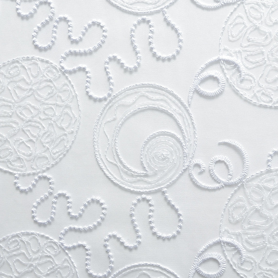 Тюль сетка с вышивкой Happy V-B-2 біла, фото 4 Тюль сетка с вышивкой Happy V-B-2 біла, фото 4