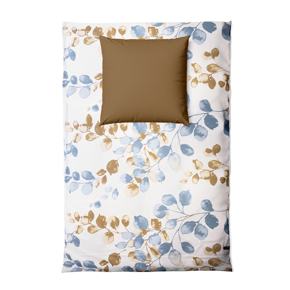 Ткань бязь ранфорс для постельного белья 2,4 м V-6.23393/13 вересень денім/хакі, фото 3