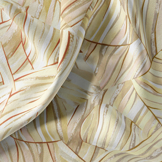 Тканина портьєрна з малюнком Блекаут Тропіки V-03A, фото 1