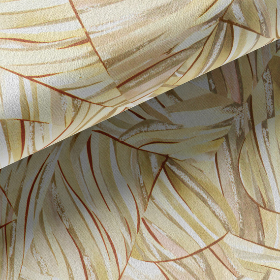 Тканина портьєрна з малюнком Блекаут Тропіки V-03A, фото 3 Тканина портьєрна з малюнком Блекаут Тропіки V-03A, фото 3