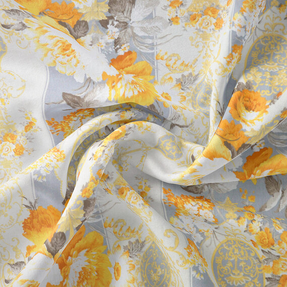 Тканина бязь ранфорс для постільної білизни 2,4 м V-12.20251/6 Монсарда жовто/сіра, фото 1 Тканина бязь ранфорс для постільної білизни 2,4 м V-12.20251/6 Монсарда жовто/сіра, фото 1