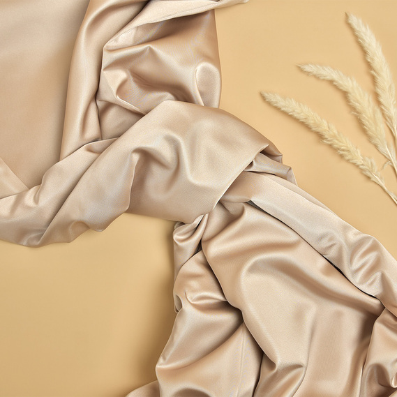 Тканина портьєрна однотонна Піжон V-1301 світлий беж, фото 1