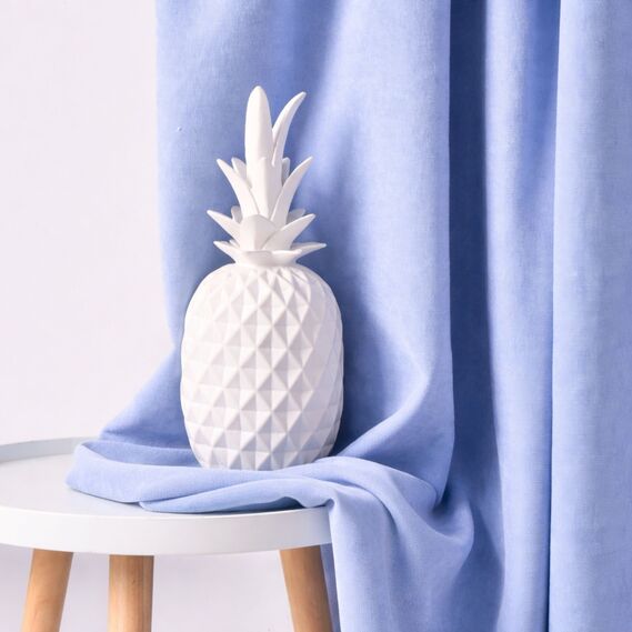 Fabric curtain monophonic Soft Velvet Lux V-34 блакитний, фото 7