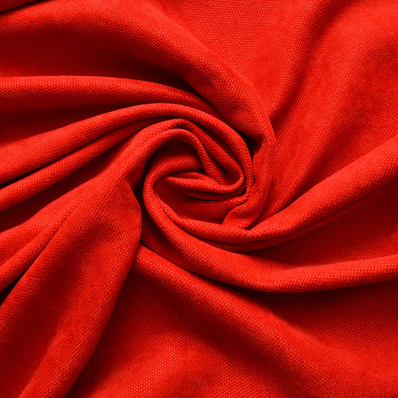 Ткань портьерная однотонная Фонлук Сюита V-19 червона, фото 1