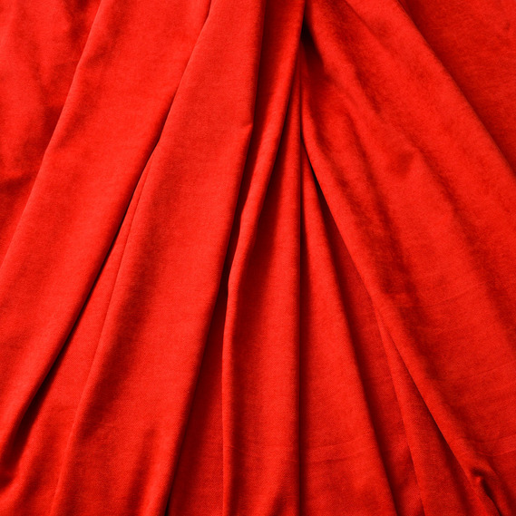 Ткань портьерная однотонная Фонлук Сюита V-19 червона, фото 2