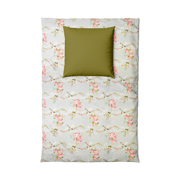 Тканина бязь ранфорс для постільної білизни 2,4 м V-10 20794 8 Лурдес світло сіра, фото 3