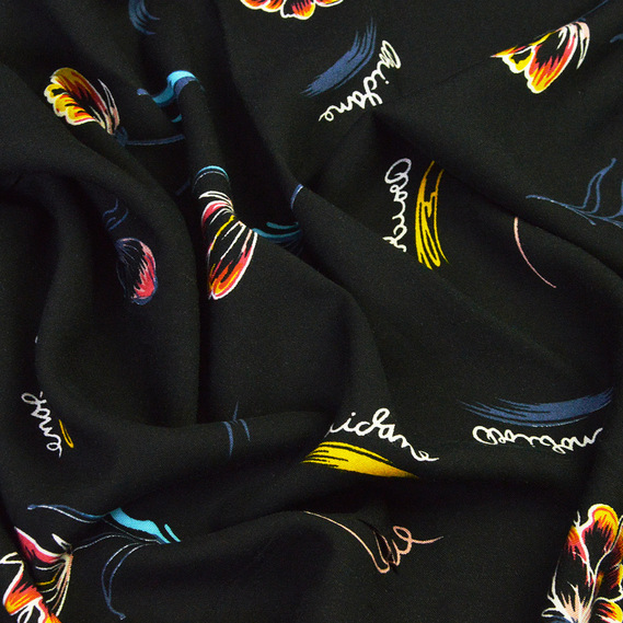 Штапель Тая чорний, фото 2