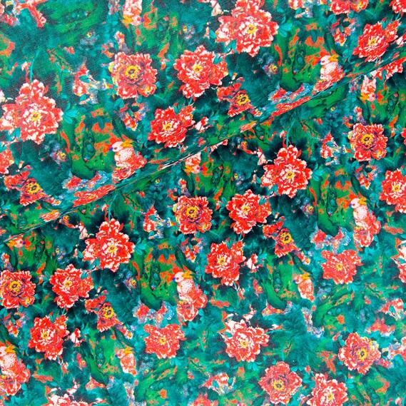 V-15/1 гвоздика темно зелений, Акварель, фото 1  V-15/1 гвоздика темно зелений, Акварель, фото 1