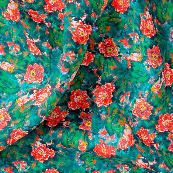 V-15/1 гвоздика темно зелений, Акварель, фото 2  V-15/1 гвоздика темно зелений, Акварель, фото 2