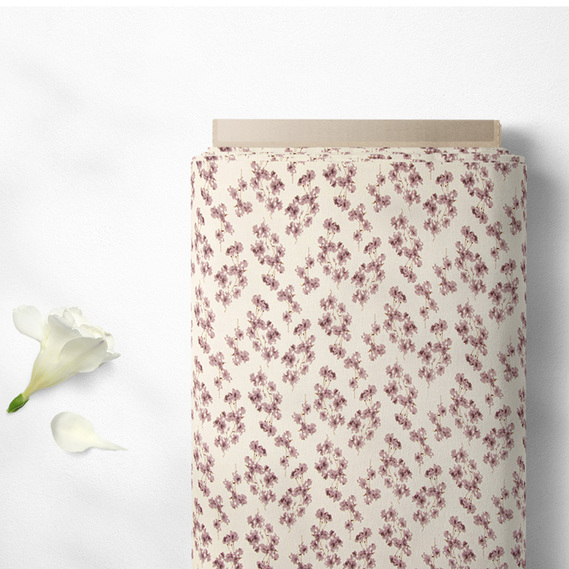 Тканина плательна креп Мадагаскар, 150 см, для одягу, плаття, костюмів, спідниць V-41/1 квіти айворі, Квітковий, фото 2 Тканина плательна креп Мадагаскар, 150 см, для одягу, плаття, костюмів, спідниць V-41/1 квіти айворі, Квітковий, фото 2