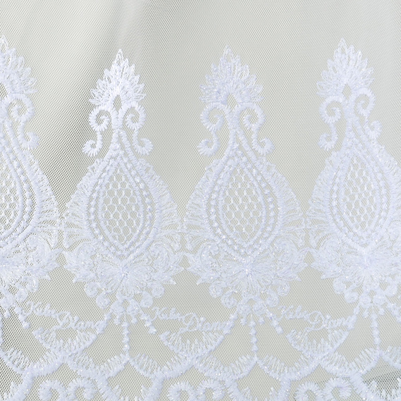 Тюль сетка с вишивкой Барбарис V-beyaz , фото 3 Тюль сетка с вишивкой Барбарис V-beyaz , фото 3
