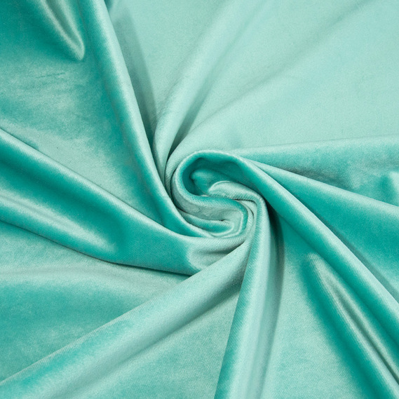 Тканина портьєрна однотонна Бархат, 295 см, 365 гр/м2, шторна тканина, тканина для штор, штори, портьєри, гардіни, тканина для гардин V-29 тіфані, фото 2