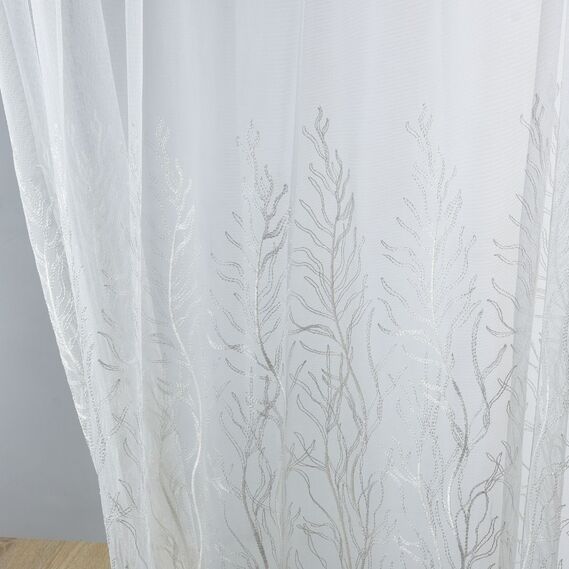 Тюль фатин с вышивкой Дубрава V-01 крем, фото 6 Тюль фатин с вышивкой Дубрава V-01 крем, фото 6