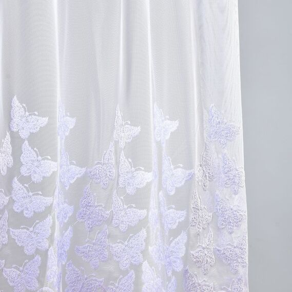 Тюль фатин с вышивкой Fly V-beyaz , фото 2 Тюль фатин с вышивкой Fly V-beyaz , фото 2