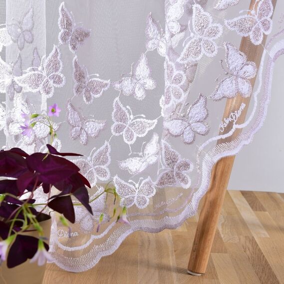 Тюль сетка с вышивкой Fly V-pudra, фото 2 Тюль сетка с вышивкой Fly V-pudra, фото 2